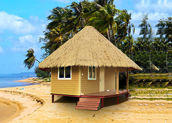 Small Modular Prefabricated Hotel , Overwater Bungalow With Light Steel Frame Custom House With New Design