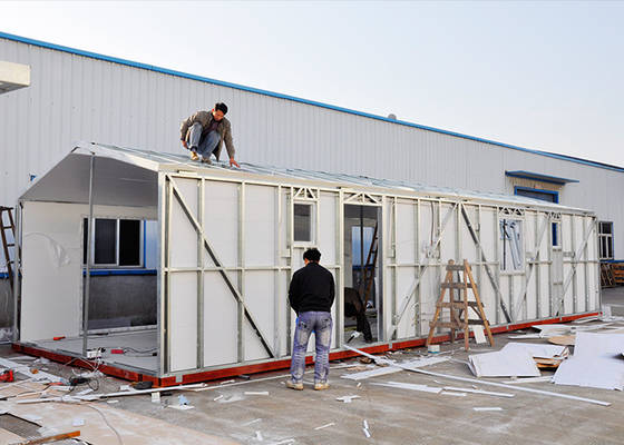 Light Steel Frame Prefabricated Homes Hurricane Resistant Fast Assemble House Kits With Folding System