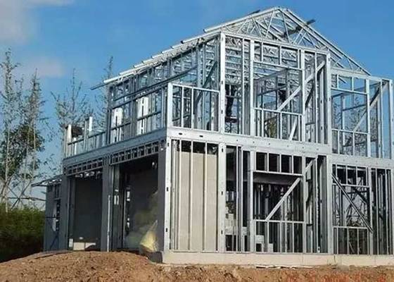 Light Steel Frame Prefabricated Villas Well Insulated Two Story Modern Design Homes